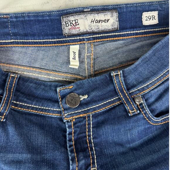 BKE Harper Bootcut Blue Denim Jeans Size 29R x 31 1/2 - Picture 3 of 8